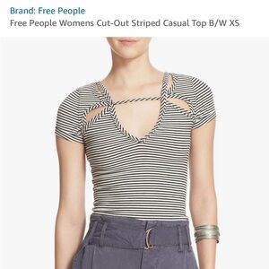 Free People striped cutout top - Size M